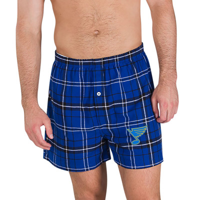 St. Louis Blues Concepts Sport Royal Ultimate Flannel Boxers
