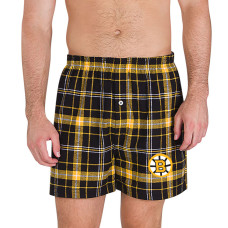 Boston Bruins Concepts Sport Black Ultimate Flannel Boxers Boston Bruins Concepts Sport Black Ultimate Flannel Boxers