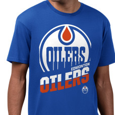 Футболка Edmonton Oilers Starter Royal Logo Zoom
