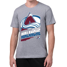 Colorado Avalanche Starter Gray Logo Zoom T-Shirt Colorado Avalanche Starter Gray Logo Zoom T-Shirt
