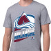 Colorado Avalanche Starter Gray Logo Zoom T-Shirt