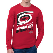 Футболка с длинным рукавом Carolina Hurricanes Starter Red Logo Zoom