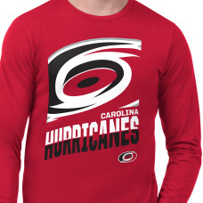 Футболка с длинным рукавом Carolina Hurricanes Starter Red Logo Zoom