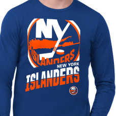 New York Islanders Starter Royal Logo Zoom Long Sleeve T-Shirt