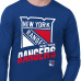 Футболка с длинным рукавом New York Rangers Starter Blue Logo Zoom