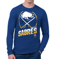 Футболка с длинным рукавом Buffalo Sabres Starter Royal Logo Zoom