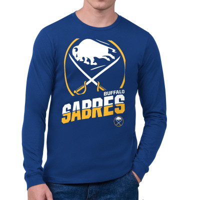 Футболка с длинным рукавом Buffalo Sabres Starter Royal Logo Zoom