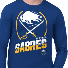 Футболка с длинным рукавом Buffalo Sabres Starter Royal Logo Zoom