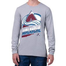 Colorado Avalanche Starter Gray Logo Zoom Long Sleeve T-Shirt Colorado Avalanche Starter Gray Logo Zoom Long Sleeve T-Shirt
