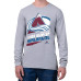 Colorado Avalanche Starter Gray Logo Zoom Long Sleeve T-Shirt