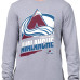 Colorado Avalanche Starter Gray Logo Zoom Long Sleeve T-Shirt