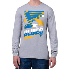 St. Louis Blues Starter Gray Logo Zoom Long Sleeve T-Shirt St. Louis Blues Starter Gray Logo Zoom Long Sleeve T-Shirt