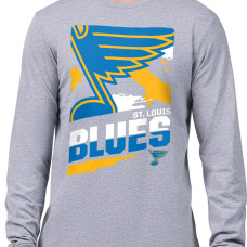 St. Louis Blues Starter Gray Logo Zoom Long Sleeve T-Shirt St. Louis Blues Starter Gray Logo Zoom Long Sleeve T-Shirt