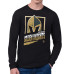 Футболка с длинным рукавом Vegas Golden Knights Starter Black Logo Zoom