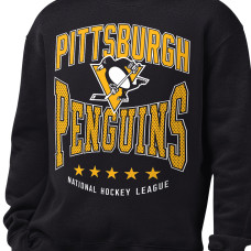 Свитшот Pittsburgh Penguins Starter Black Center Squeeze Tri-Blend Fleece