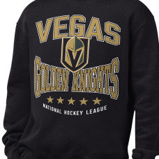 Свитшот Vegas Golden Knights Starter Black Center Squeeze Tri-Blend Fleece
