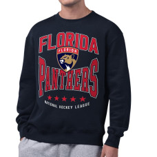 Свитшот Florida Panthers Starter Navy Center Squeeze Tri-Blend Fleece Свитшот Florida Panthers Starter Navy Center Squeeze Tri-Blend Fleece