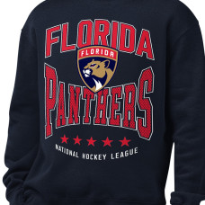 Свитшот Florida Panthers Starter Navy Center Squeeze Tri-Blend Fleece Свитшот Florida Panthers Starter Navy Center Squeeze Tri-Blend Fleece