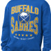 Свитшот Buffalo Sabres Starter Royal Center Squeeze Tri-Blend Fleece