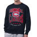 Свитшот Montreal Canadiens Starter Navy Center Squeeze Tri-Blend Fleece
