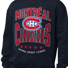 Свитшот Montreal Canadiens Starter Navy Center Squeeze Tri-Blend Fleece Свитшот Montreal Canadiens Starter Navy Center Squeeze Tri-Blend Fleece