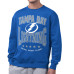 Свитшот Tampa Bay Lightning Starter Royal Center Squeeze Tri-Blend Fleece