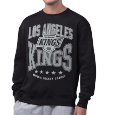 Свитшот Los Angeles Kings Starter Black Center Squeeze Tri-Blend Fleece