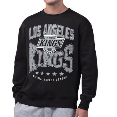 Свитшот Los Angeles Kings Starter Black Center Squeeze Tri-Blend Fleece
