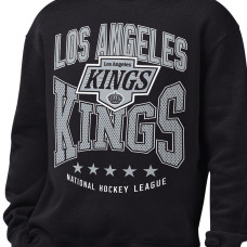 Свитшот Los Angeles Kings Starter Black Center Squeeze Tri-Blend Fleece