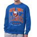 New York Islanders Starter Royal Center Squeeze Tri-Blend Fleece Sweatshirt