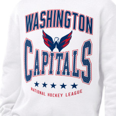 Свитшот Washington Capitals Starter White Center Squeeze Tri-Blend Fleece