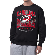 Свитшот Carolina Hurricanes Starter Black Center Squeeze Tri-Blend Fleece Свитшот Carolina Hurricanes Starter Black Center Squeeze Tri-Blend Fleece