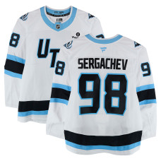 Игровая джерси Mikhail Sergachev Utah Mammoth Fanatics Authentic #98 White Set 2 Worn During Games Played Between December 14, 2025 and March 28, 2026
