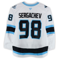 Игровая джерси Mikhail Sergachev Utah Mammoth Fanatics Authentic #98 White Set 2 Worn During Games Played Between December 14, 2025 and March 28, 2026