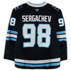 Игровая джерси Mikhail Sergachev Utah Mammoth Fanatics Authentic #98 Black Set 2 Worn During Games Played Between January 11 and March 26, 2026