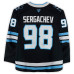 Игровая джерси Mikhail Sergachev Utah Mammoth Fanatics Authentic #98 Black Set 2 Worn During Games Played Between January 11 and March 26, 2026