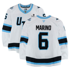 Игровая джерси John Marino Utah Mammoth Fanatics Authentic #6 White Set 2 Worn During Games Played Between December 14, 2025 and March 28, 2026