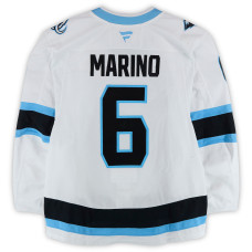 Игровая джерси John Marino Utah Mammoth Fanatics Authentic #6 White Set 2 Worn During Games Played Between December 14, 2025 and March 28, 2026