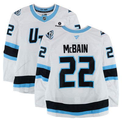 Игровая джерси Jack McBain Utah Mammoth Fanatics Authentic #22 White Set 2 Worn During Games Played Between December 14, 2025 and March 28, 2026