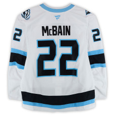 Игровая джерси Jack McBain Utah Mammoth Fanatics Authentic #22 White Set 2 Worn During Games Played Between December 14, 2025 and March 28, 2026