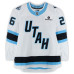 Игровая джерси Dmitry Simashev Utah Mammoth Fanatics Authentic #26 White vs. Philadelphia Flyers on March 5, 2026