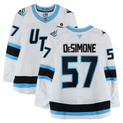Игровая джерси Nick DeSimone Utah Mammoth Fanatics Authentic #57 White Set 2 Worn During Games Played Between December 14, 2025 and March 28, 2026