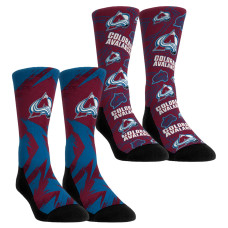 Unisex Colorado Avalanche Rock Em Socks Game Day Two-Pack Crew Socks Unisex Colorado Avalanche Rock Em Socks Game Day Two-Pack Crew Socks
