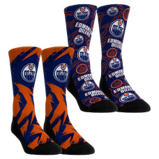 Носки 2 пары Unisex Edmonton Oilers Rock Em Blue Game Day Носки 2 пары Unisex Edmonton Oilers Rock Em Blue Game Day