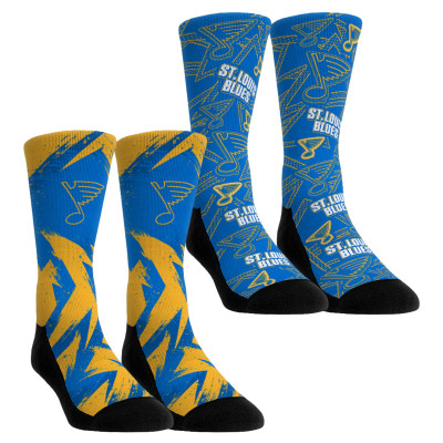 Подростковая St. Louis Blues Rock Em Socks Game Day Two-Pack Crew Socks