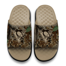 Unisex Pittsburgh Penguins ISlide RealTree Advantage Camo Motive Slide Sandals