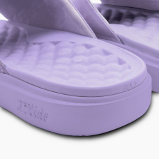 Unisex Tampa Bay Lightning ISlide Lavender Bubble Letters Motive Slide Sandals