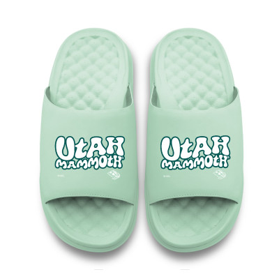Unisex Utah Mammoth ISlide Seafoam Bubble Letters Motive Slide Sandals