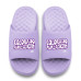 Unisex Colorado Avalanche ISlide Lavender Bubble Letters Motive Slide Sandals Unisex Colorado Avalanche ISlide Lavender Bubble Letters Motive Slide Sandals
