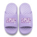 Unisex Florida Panthers ISlide Lavender Bubble Letters Motive Slide Sandals